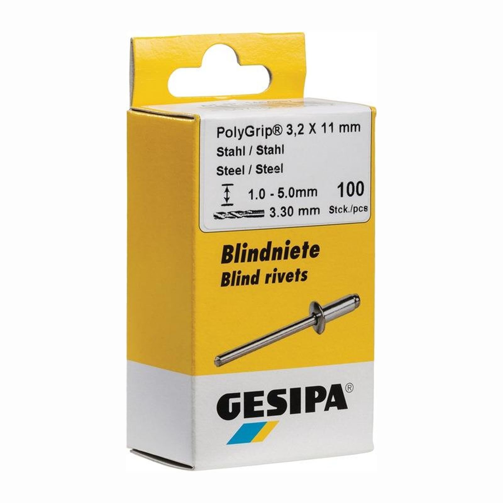 GESIPA Blindniet PolyGrip® Nietschaft d x l 4 x 10 mm - 1464884
