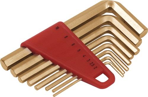Endres Tools Sechskantwinkelschraubendrehersatz 8tlg. Aluminium-Mehrstoff-Bronze - 0250001S