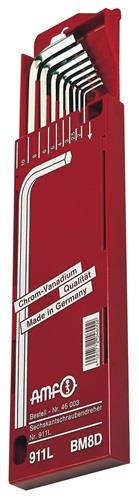 AMF Winkelschraubendrehersatz 911L-BM8D 8tlg. in Schiebekassette - 46003