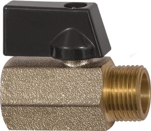 Mini-Kugelhahn VALVE LINE 13mm 1/2 IG/AG DN 15mm RIEGLER