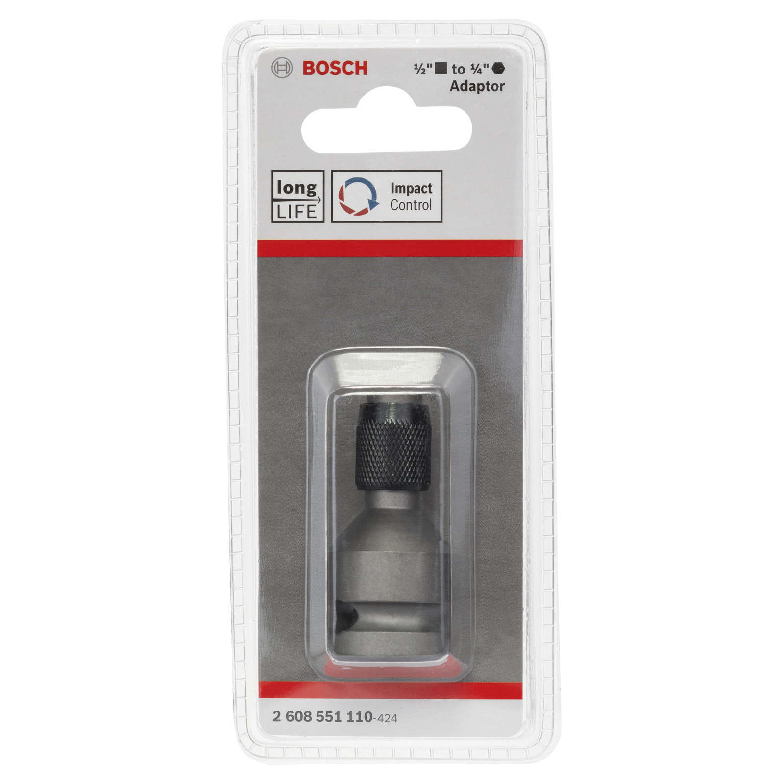 Bosch Adapter zu Steckschlüsseleinsätzen 50 mm 1/4" Innensechskant - 2608551110