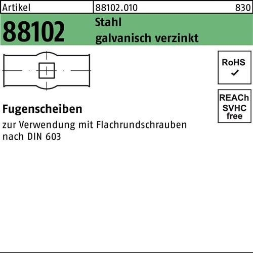 Fugenscheibe R 88102 9 Stahl galv.verz. 100 Stück