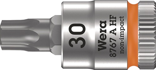 Wera Steckschlüsseleinsatz 8767 A HF TORX 1/4" T30 Länge 28 mm - 5003369001