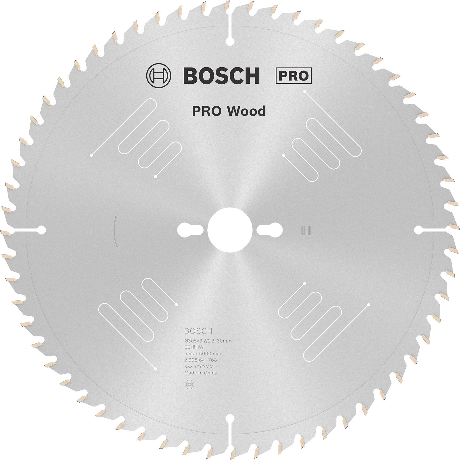 Bosch PRO Wood Kreissägeblatt 305 x 3,2 x 30 mm - 2608641768
