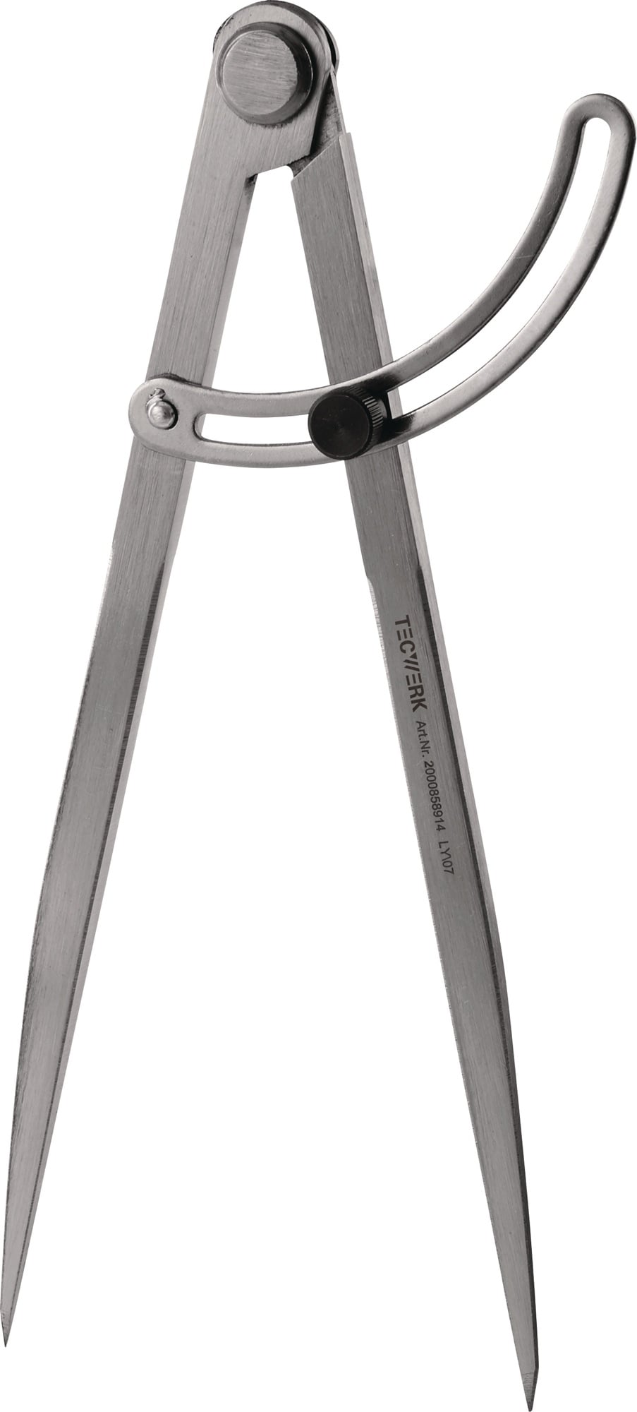 Spitzzirkel L.250mm m.Stellbogen TECWERK