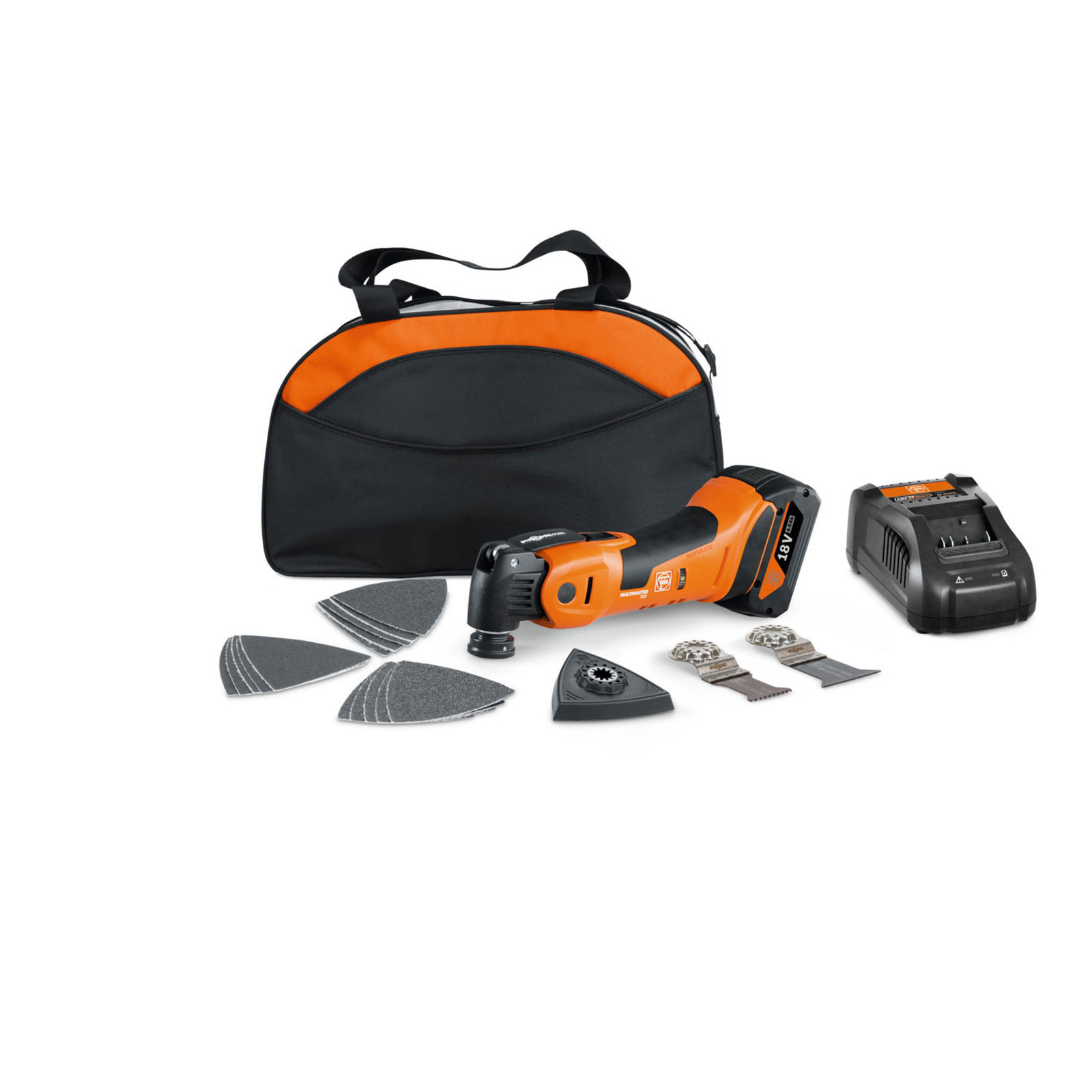 Fein Akku MULTIMASTER AMM 700 MAX / 1x 4,0 Ah Akku + Ladegerät in Nylon-Tasche - 71293665000