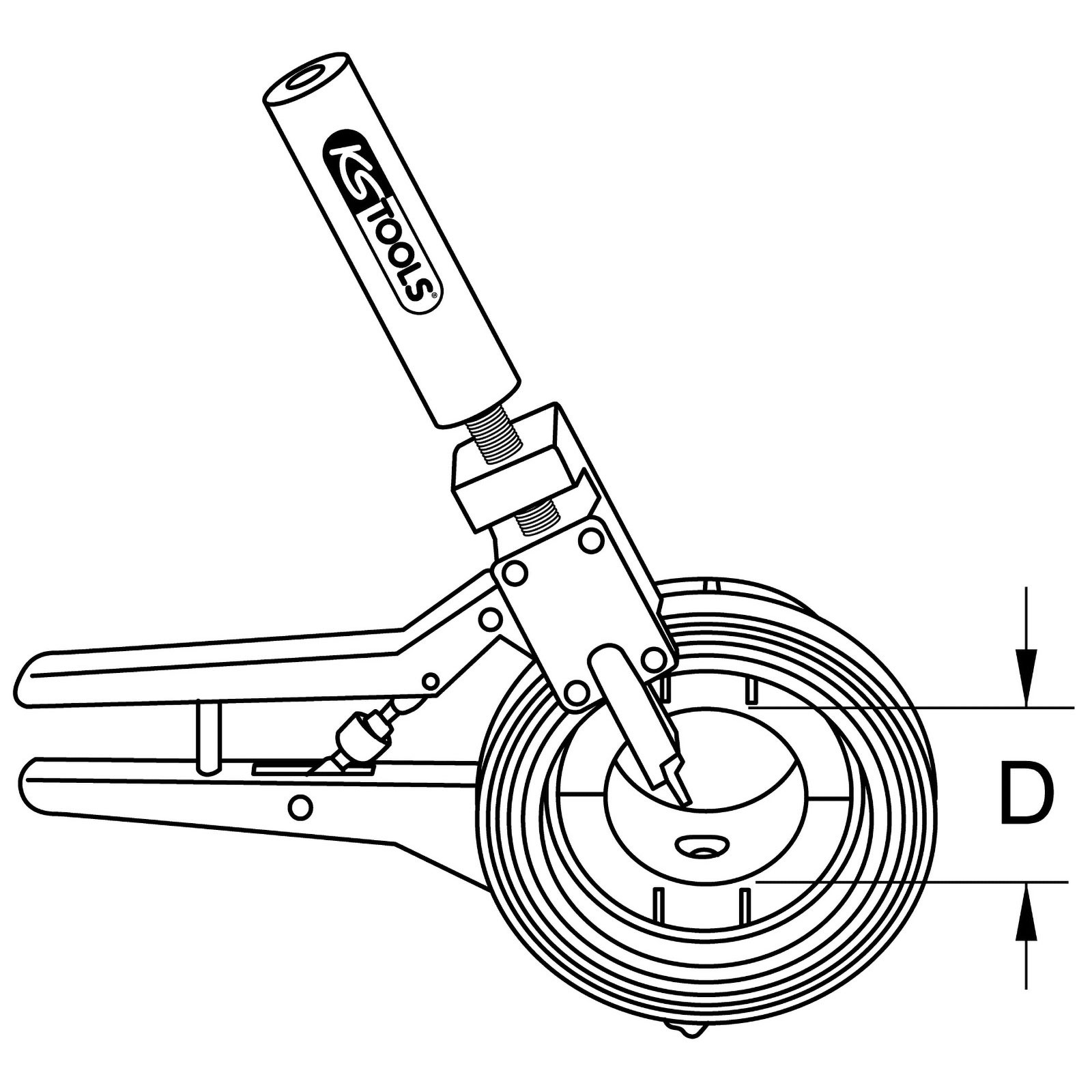 KS TOOLS Abstech- und Anfasgrundgerät 110 mm - 222.5000