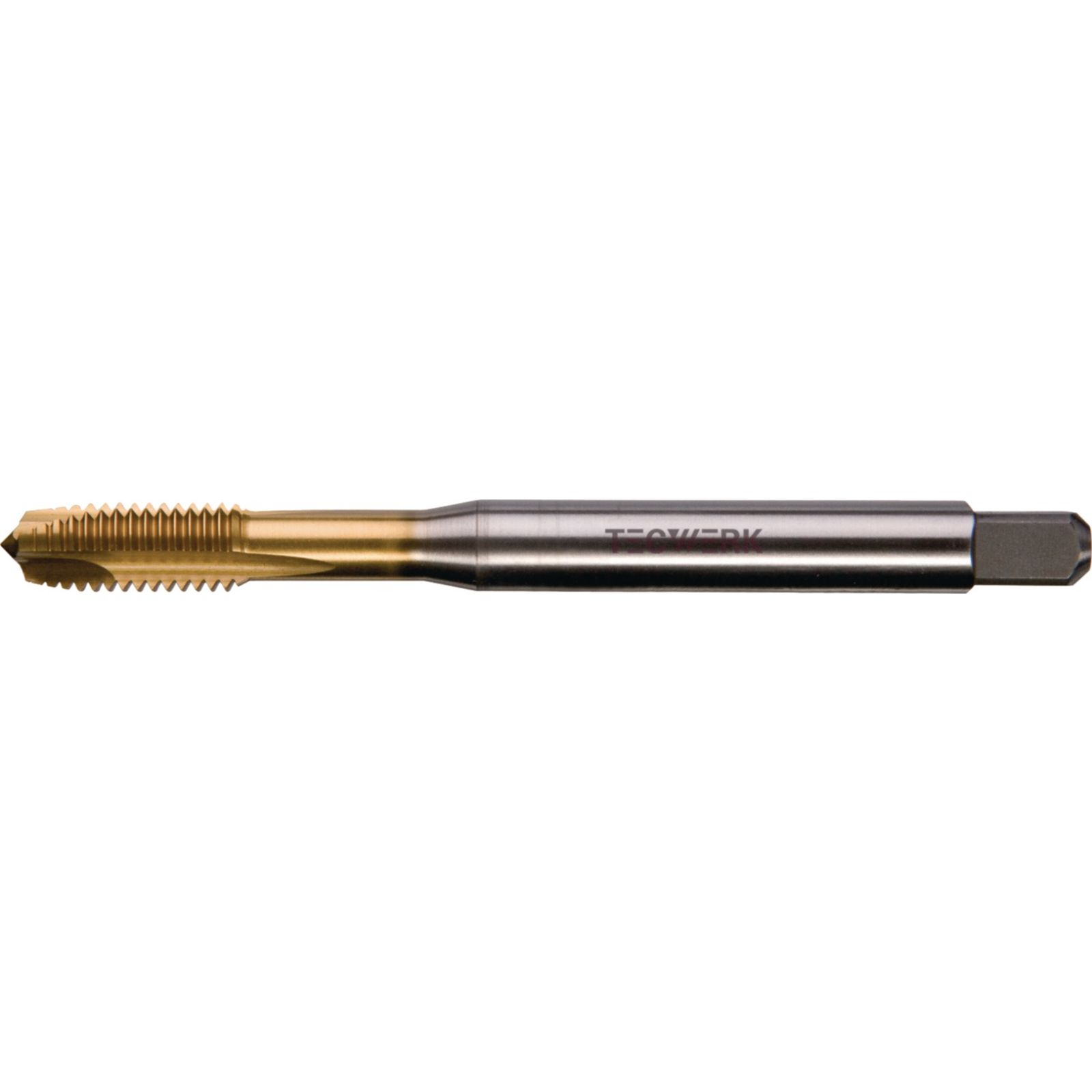 Maschinengewindebohrer DIN 371B M5x0,8mm HSS-Co TiN 6H TECWERK