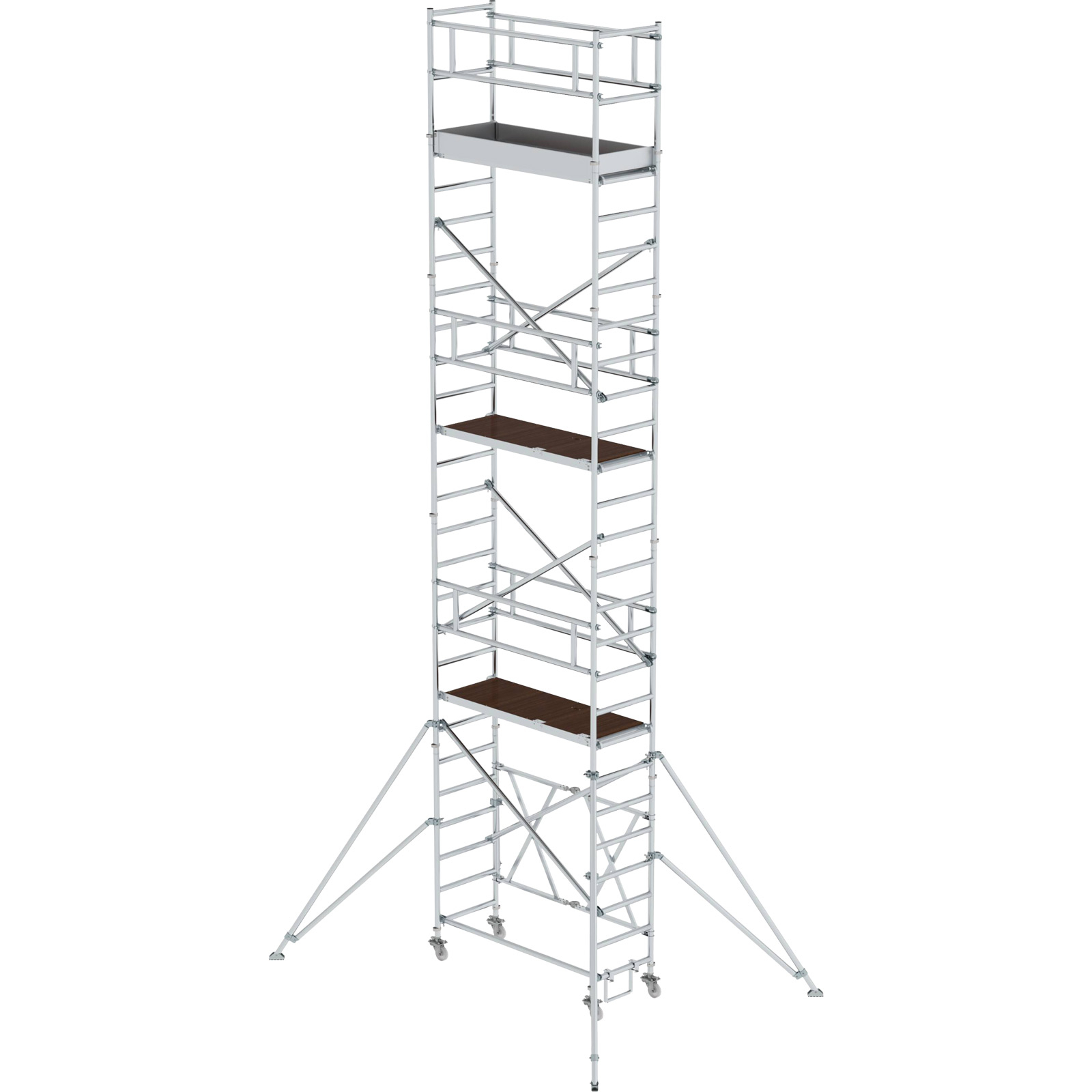 Günzburger Steigtechnik Klappgerüst 0,75 x 1,8 m mit Ausleger Plattformhöhe 6,8 m - 115169