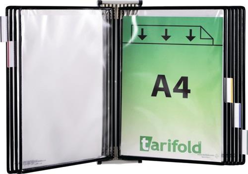 tarifold Wandhalter 5 Sichttafeln schwarz - 416167