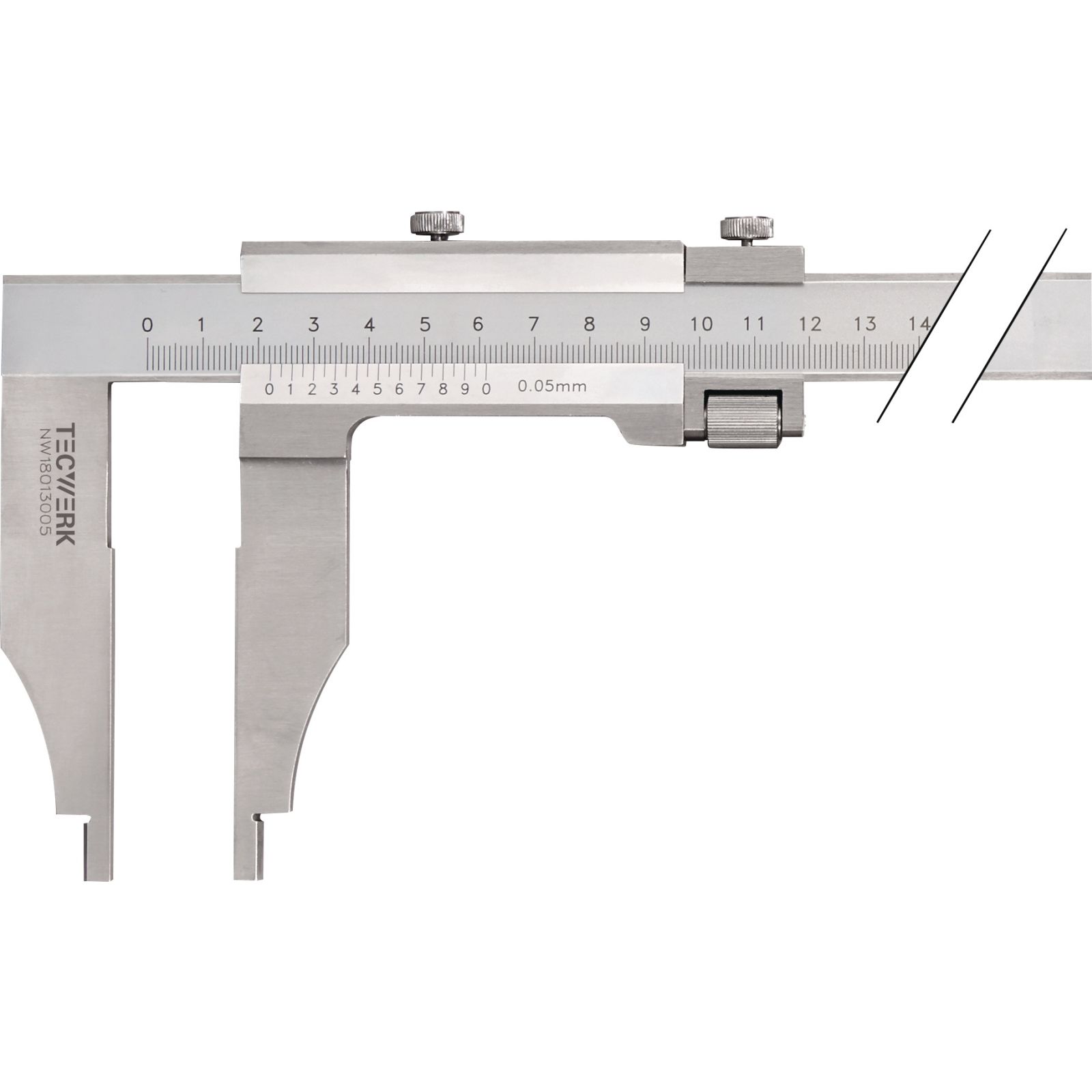Werkstattmessschieber DIN 862 800mm Schnabel-L.150mm TECWERK