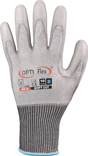 OPTIFLEX Handschuh SOFT CUT grau EN 420 / EN 388 PSA II Gr. 9 - 0818-09H