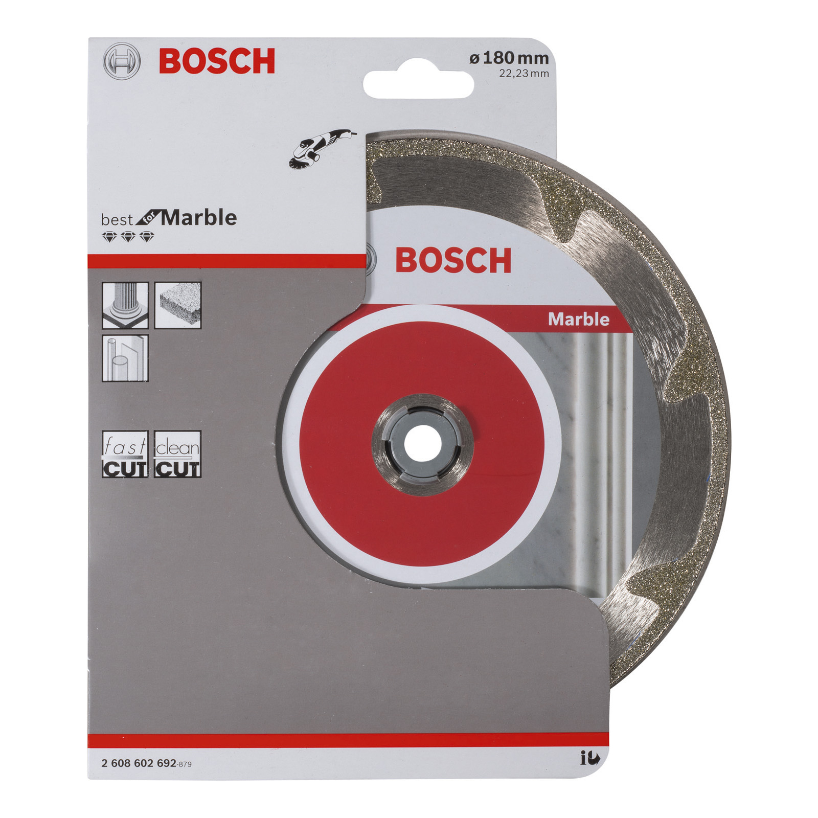 Bosch Diamanttrennscheibe Best for Marble, 180 x 22,23 x 2,2 x 3 mm -2608602692