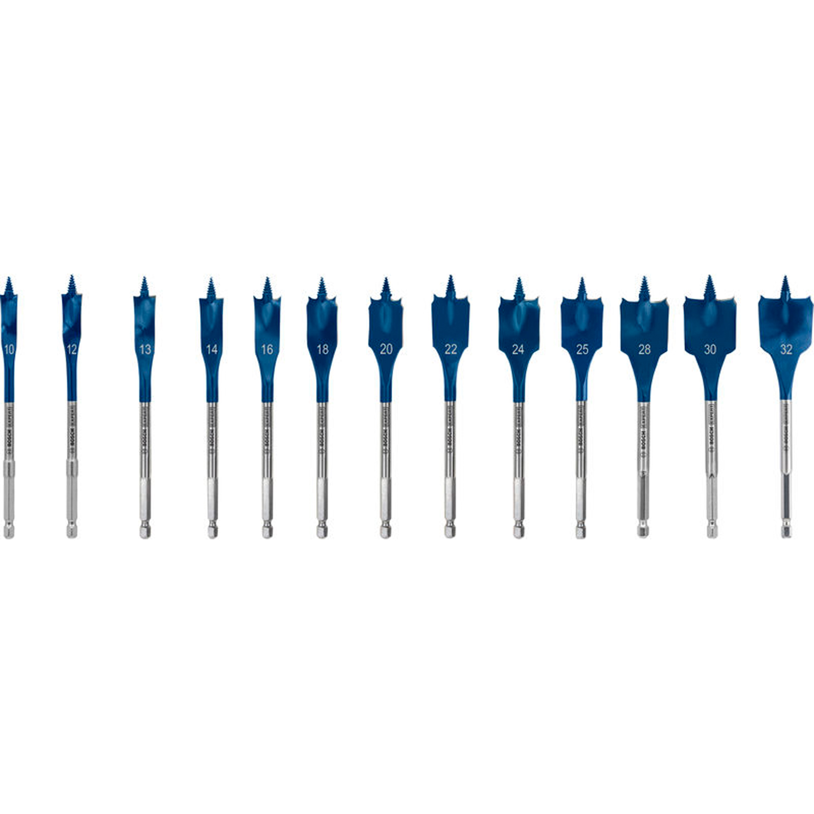 Bosch EXPERT Self Cut Speed Flachfräsbohrer-Set 10-32 mm 13-tlg. - 2608902112