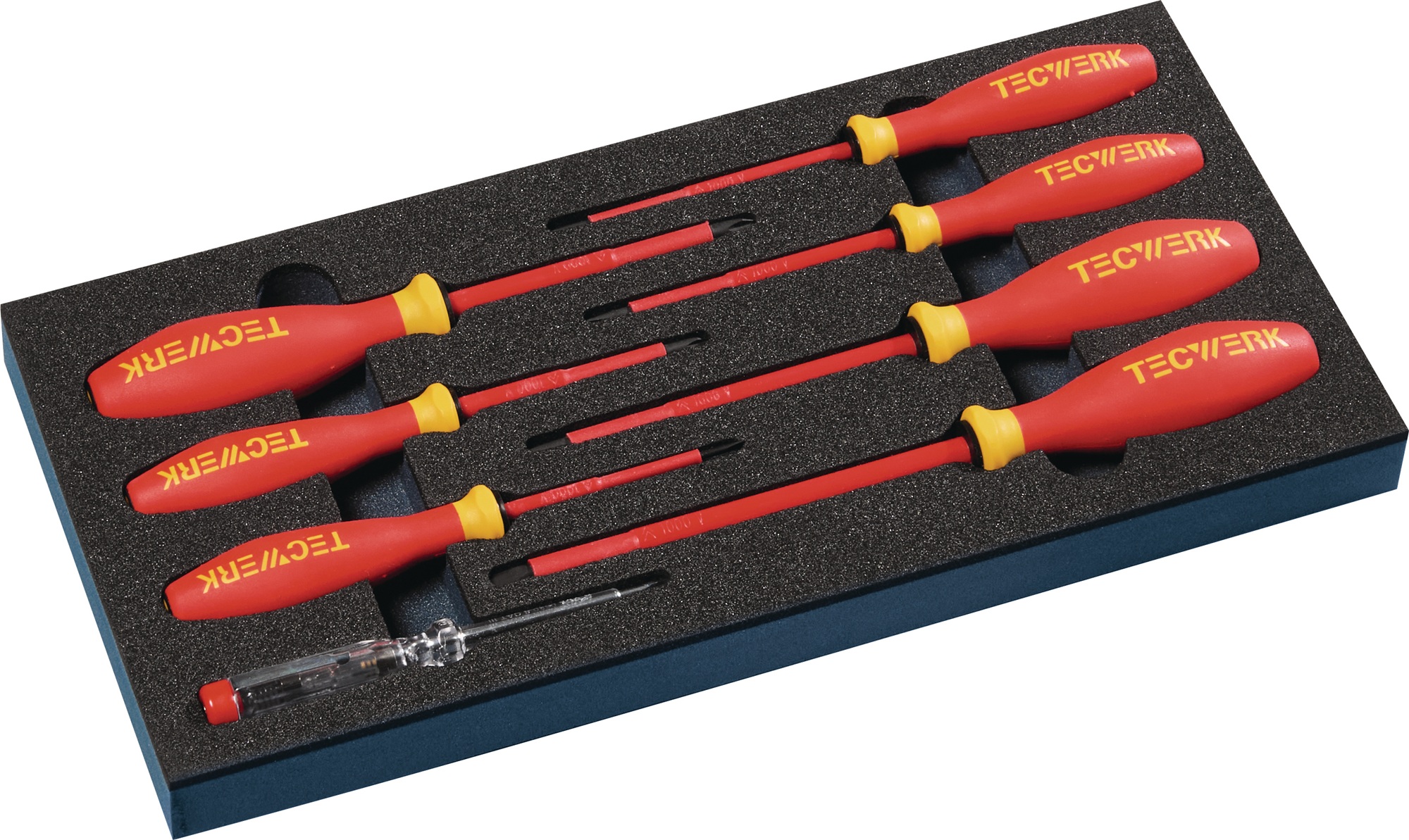 Werkzeugmodul 8-tlg.1/3-Modul Schlitz 2,5-6,5/PH 1,2 TECWERK