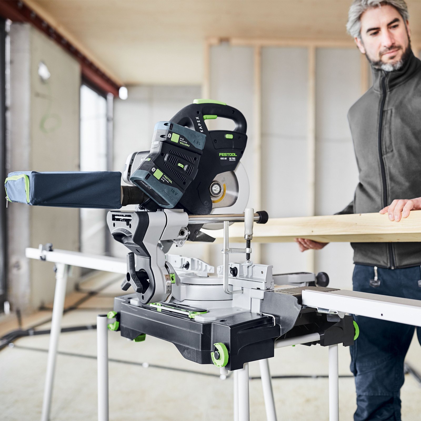 Festool Akku-Kapp-Zugsäge KAPEX KSC 60 EB 5,0 I-UG-Set / 2x 5,0 Ah Akku + Ladegerät - 577958