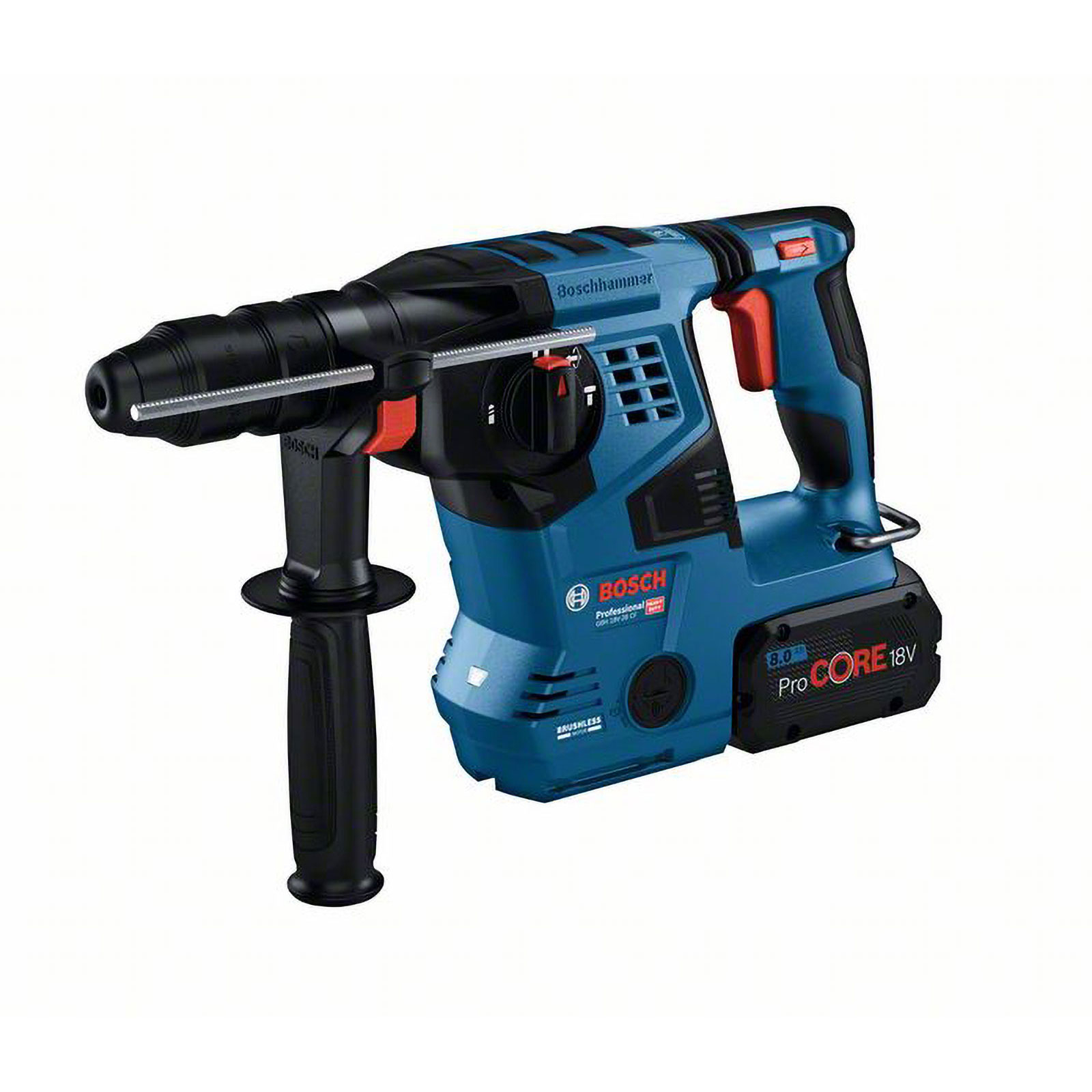 Bosch Akku-Bohrhammer GBH 18V-28 CF + GDE mit SDS plus Solo inkl. Staubabsaugung in L-Boxx - 0611921004