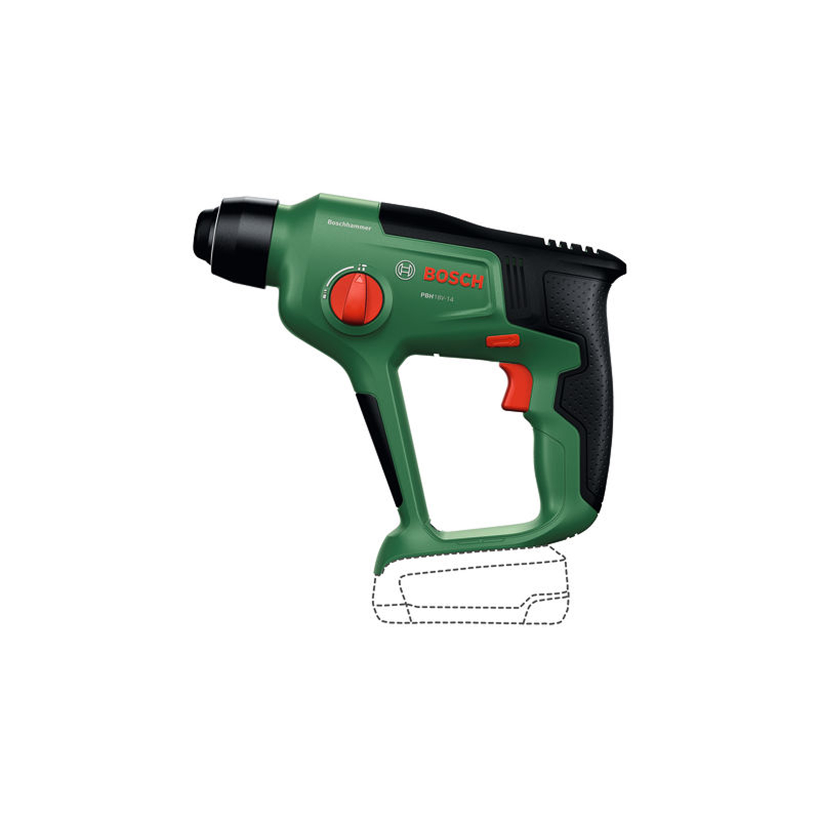 Bosch Akku-Bohrhammer mit SDS plus PBH18V-14 Solo - 06039E6002