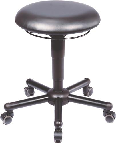 Drehhocker A19 m.Rl.Kunstleder schwarz Sitz-H.465-595mm Hocker MEY