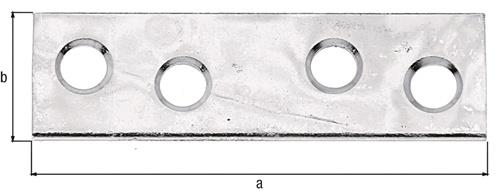 GAH Alberts Flachverb.L.50mm B.14mm S.1,75mm STA sdmverz.Löcher 4 - 339241