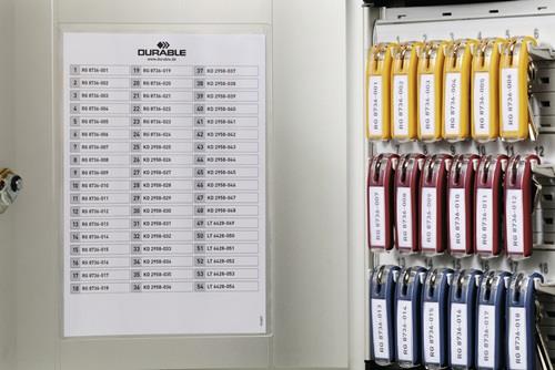 DURABLE Schlüsselschrank Key-Box H400xB302xT118mm 1-türig Zahlenschl.Anz.Hak.72 - 1967-23