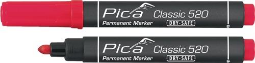 Pica Permanentmarker Classic rot Strichbreite 1-4 mm - 520/40