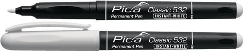 Pica Permanentmarker INSTANT WHITE weiß Strichbreite 1-2 mm - 532/52