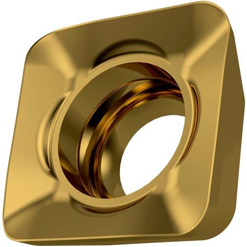 Fräswendeschneidplatte ISO SOMT 050204SR-M:M6330 D.2,5mm PVD beschichtet Gold