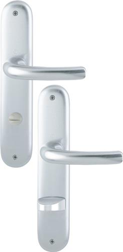 HOPPE Langschildgarnitur Tôkyô 1710/273P Alu.F1 SK/OL 78mm DIN L/R - 2805321