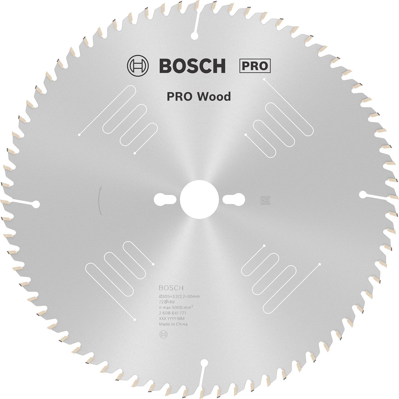 Bosch PRO Wood Kreissägeblatt 305 x 3,2 x 30 mm - 2608641771