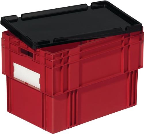 LA-KA-PE Stülpdeckel L600xB400mm schwarz - DTK/D600