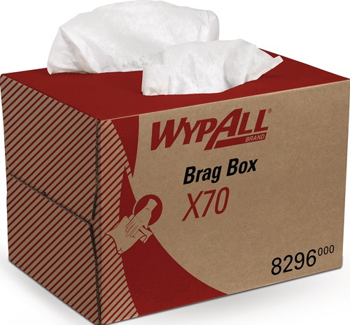 WYPALL Wischtuch X70 8296 L426xB282ca.mm weiß 1-lagig Box - 8296