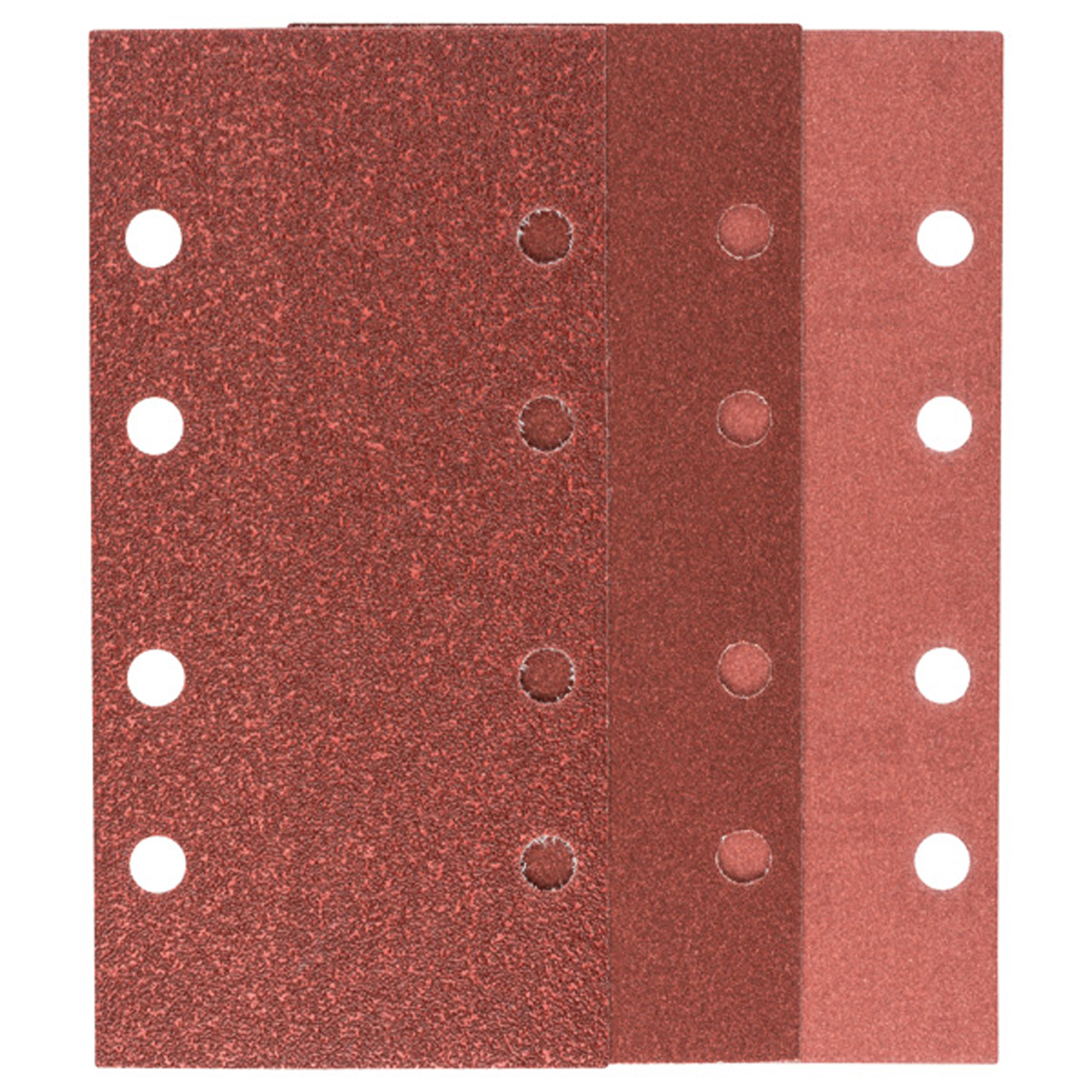 Bosch Schleifblatt-Set für Schwingschleifer K=60/120/180 93 x 185 mm 8 Loch 10-tlg. - 2609256A86