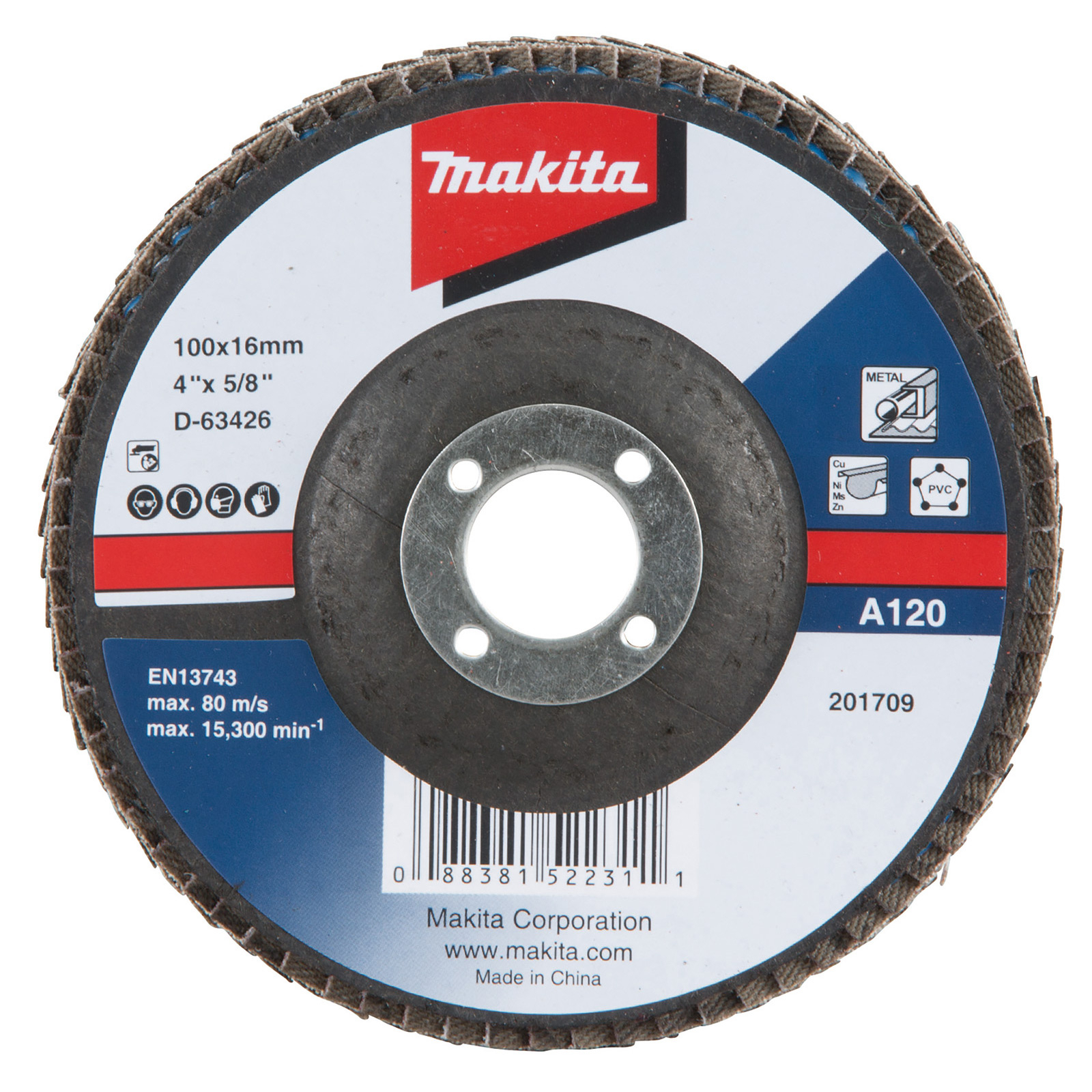 Makita Fächerschleifscheibe 115 mm A40 - D-63432