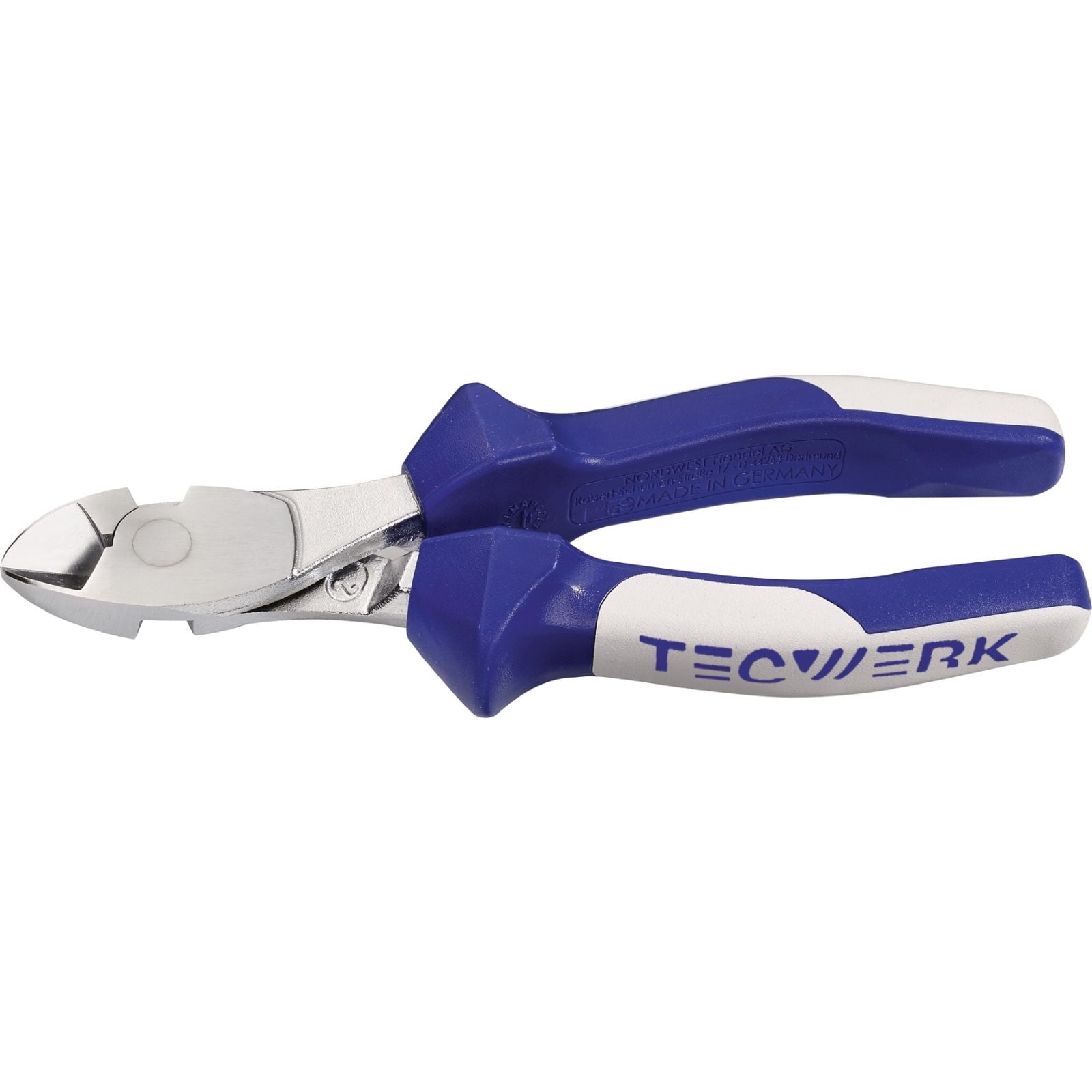 Kraftseitenschneider L.200mm verchr.Mehrkomp.-Hüllen TECWERK