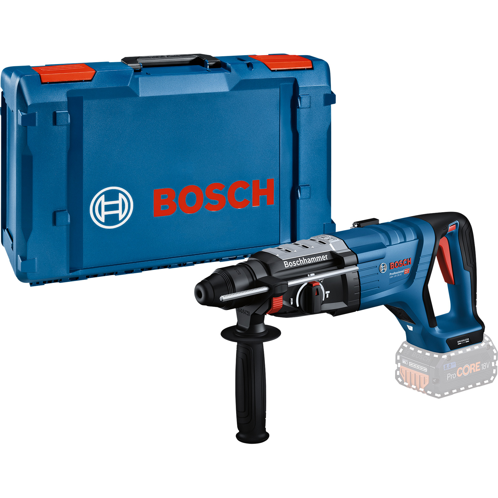 Bosch Akku-Bohrhammer GBH 18V-28 DC mit SDS plus Solo in XL-Boxx - 0611919001