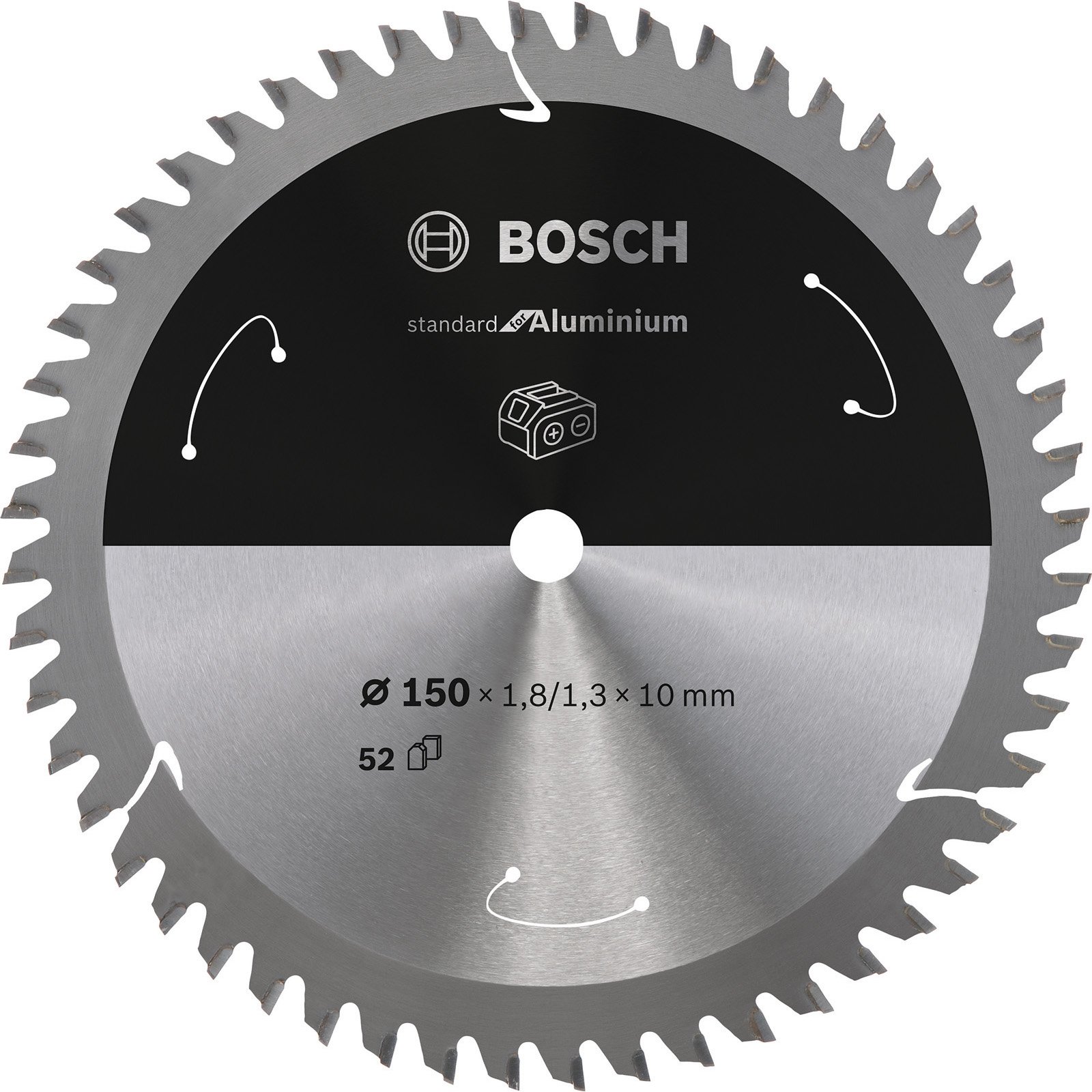 Bosch Kreissägeblatt Standard for Aluminium, 150 x 1,8/1,3 x 10 