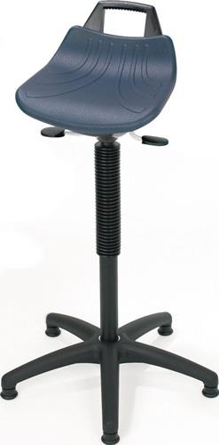 Stehhilfe PU-Integralschaum Sitz-H.610-860mm Ku.-Fußkreuz Bodengl.LOTZ