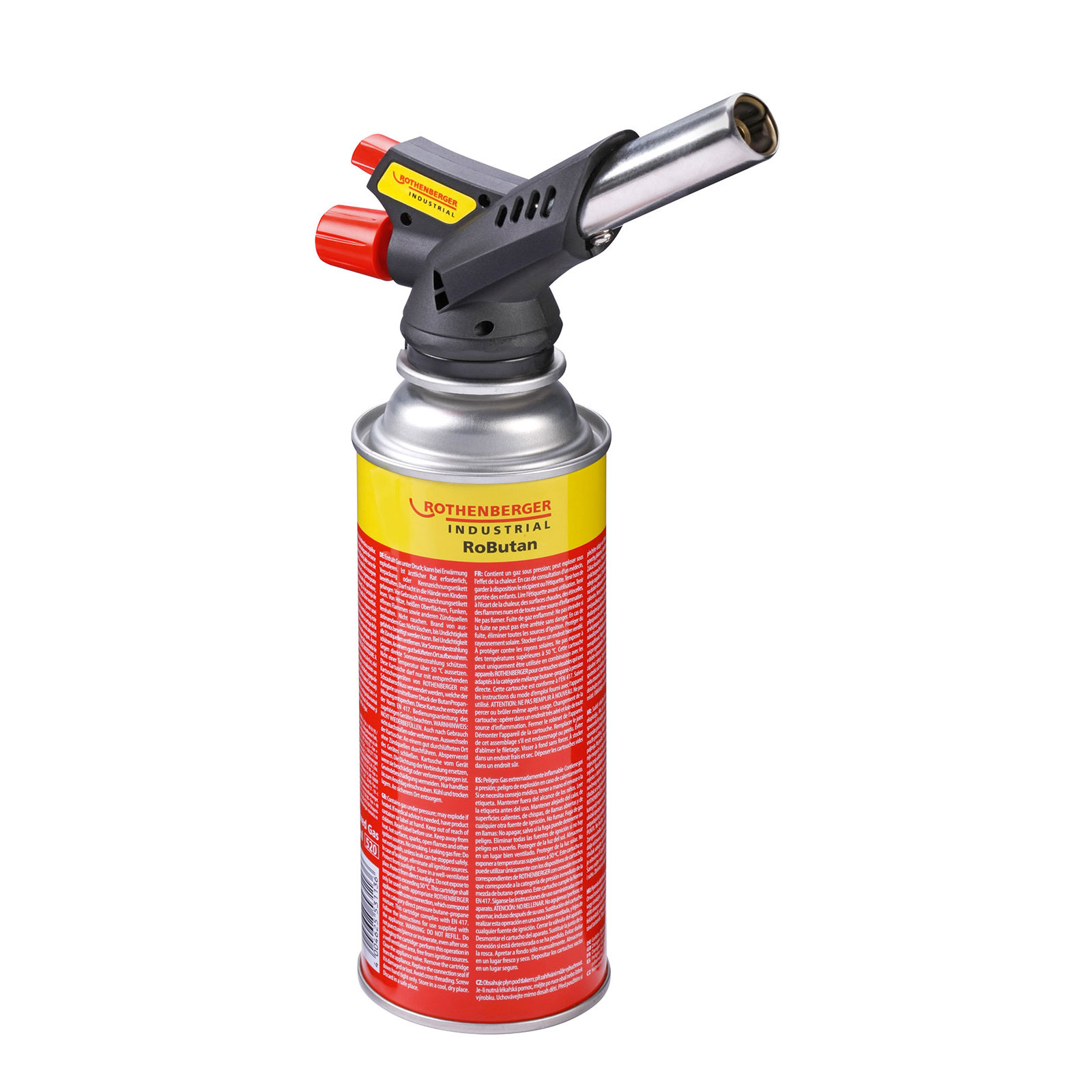 ROTHENBERGER Industrial Gas Brenner RS 220 inkl. 1x RoButan Gaskartusche 220 g / 393 ml - 1500003657 