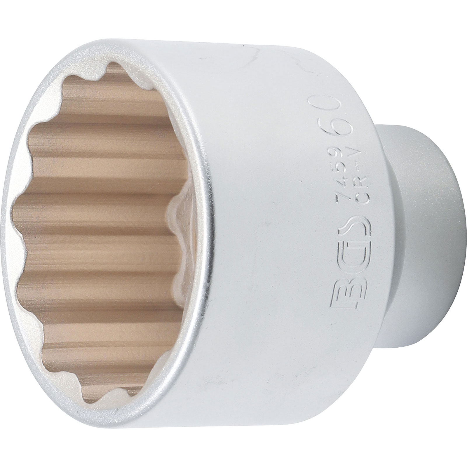 BGS Steckschlüssel-Einsatz Zwölfkant Antrieb Innenvierkant 20 mm (3/4") SW 60 mm - 7459
