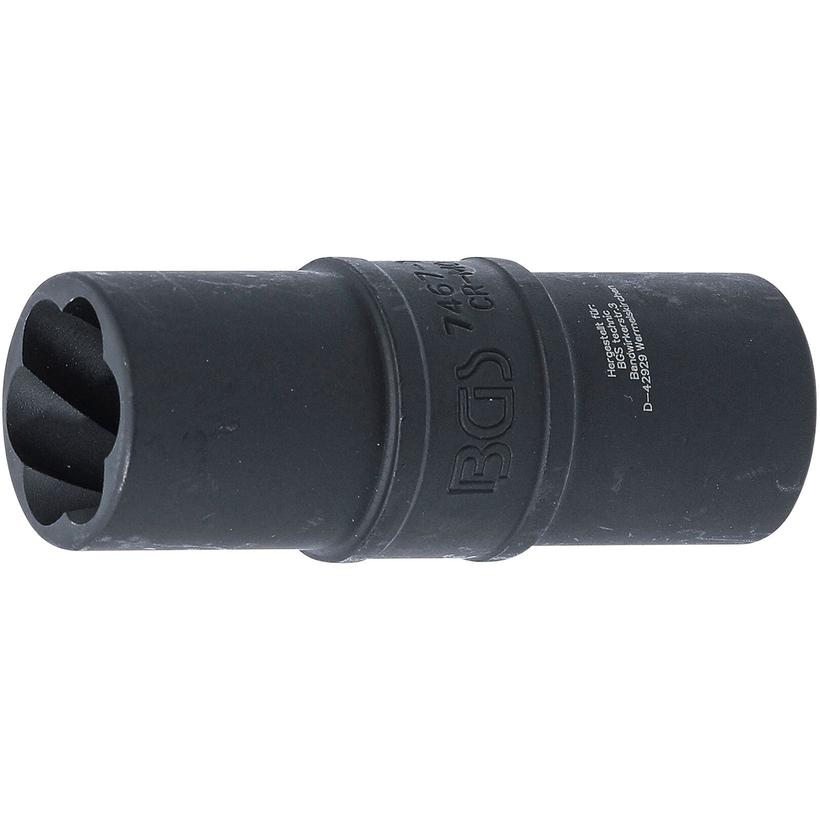 BGS Kraft-Spezial-Schraubenausdreh-Wendeeinsatz 19 mm 12,5 mm (1/2") - 7467-19