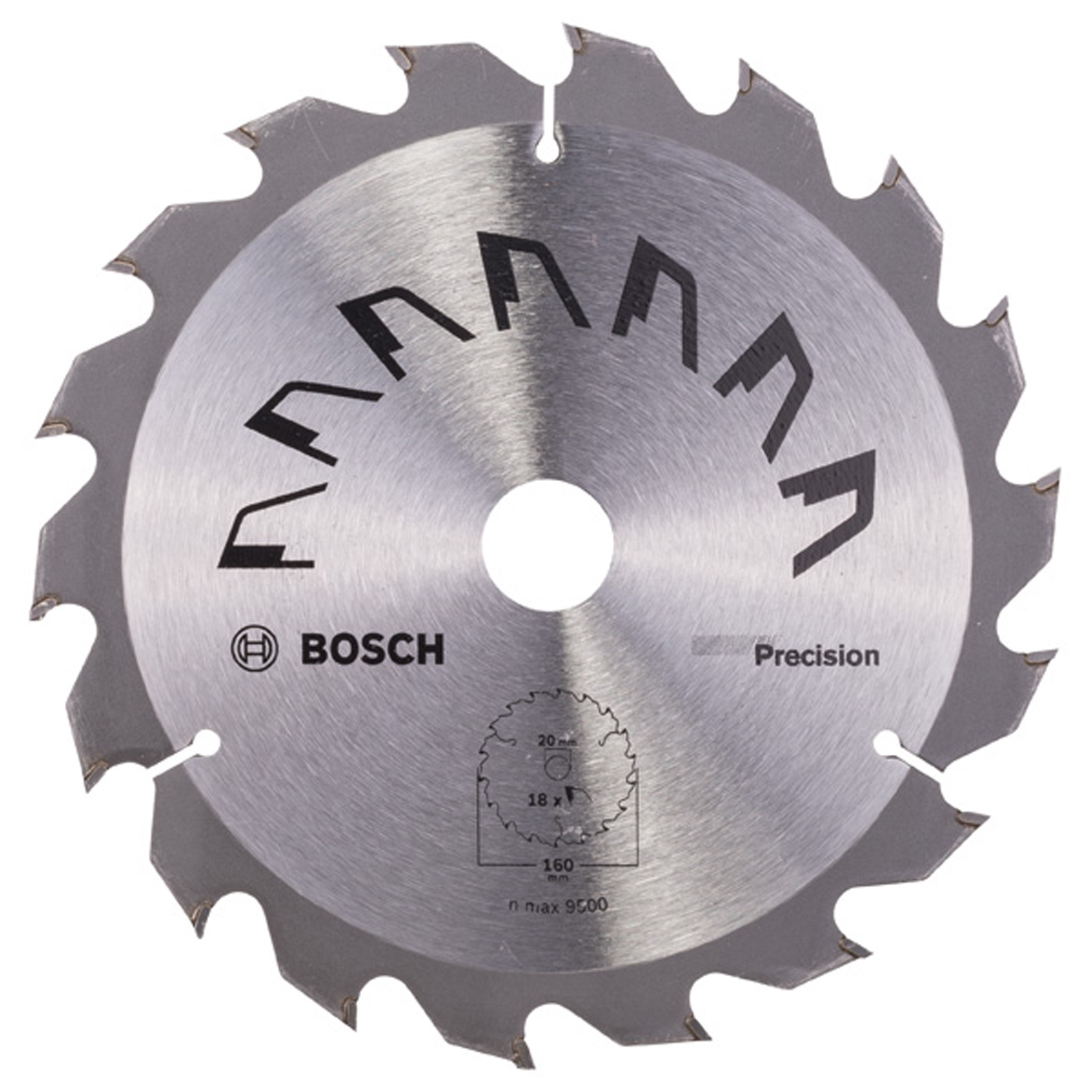 Bosch Kreissägeblatt PRECISION D= 160 mm Bohrung= 20 mm Z= 18 - 2609256855