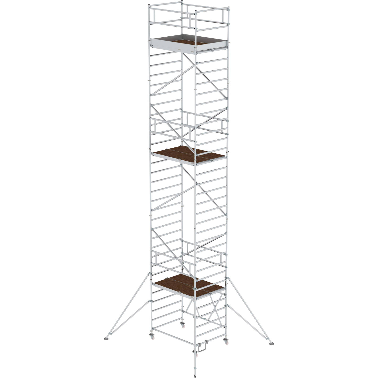 Günzburger Steigtechnik Klappgerüst 1,35 x 1,8 m mit Ausleger Plattformhöhe 8,8 m - 115289