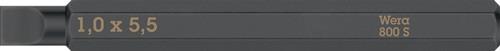 Bit 800 S f.Schlitzschrauben 5,5mm L.70mm 1/4 Zoll C6,3 Schneidenstär 1,0mm WERA