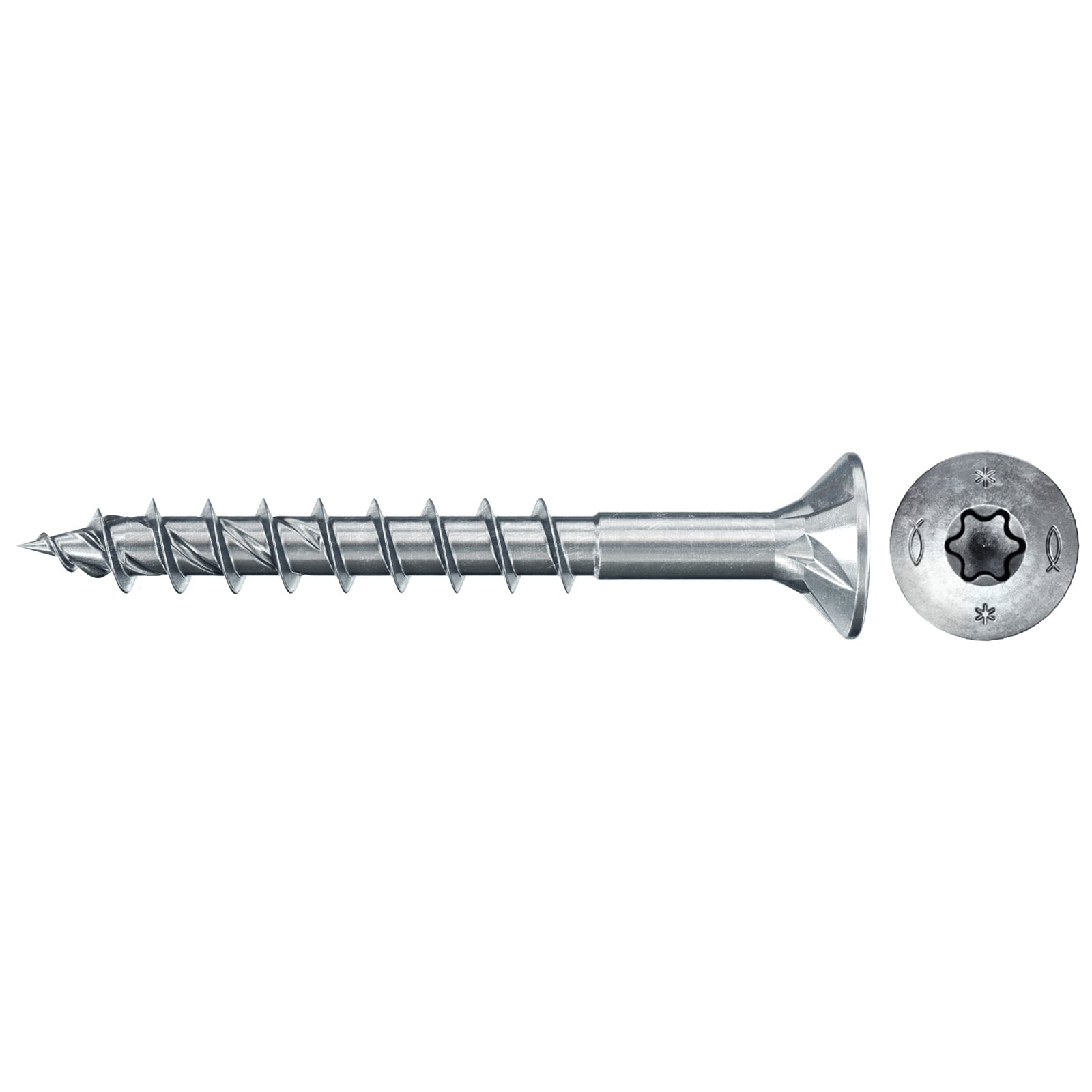 fischer Spanplattenschraube PowerFast FPF II CTP 4,0 x 40 BC 500 Senkkopf TX Antrieb Teilgew. - 578560