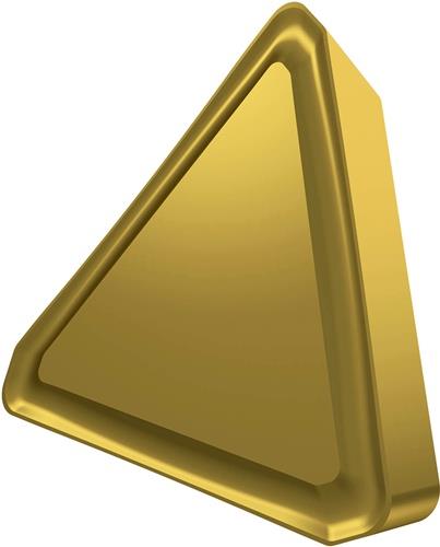 Fräswendeschneidplatte ISO TPKR 1603PDSR:M8330 Tiefe 12mm PVD beschichtet Gold
