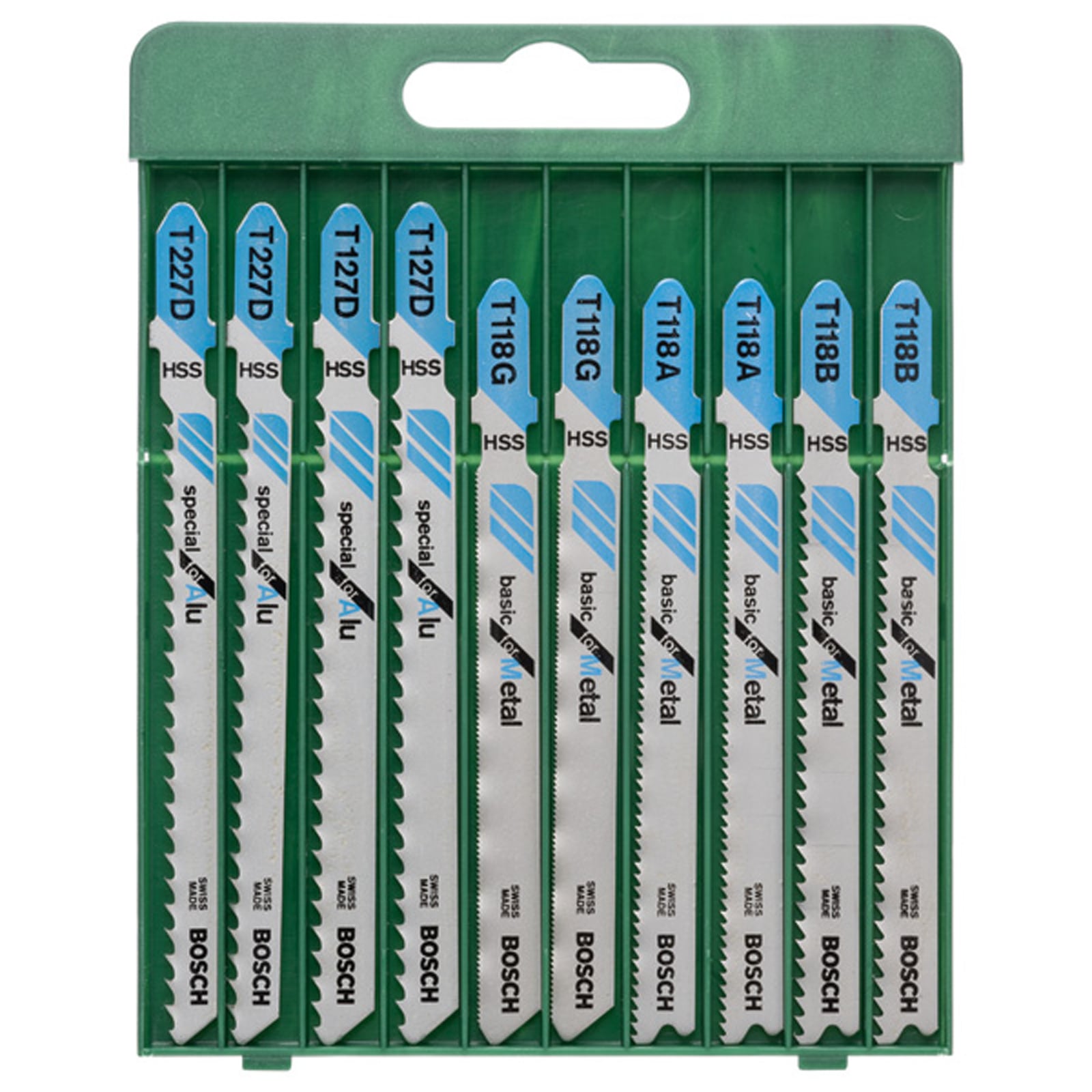 Bosch Stichsägeblatt-Set T-Schaft 2x T 118 A/T 118 B/T 118 G/T 127 D/T 227 D 10-tlg. - 2609256745