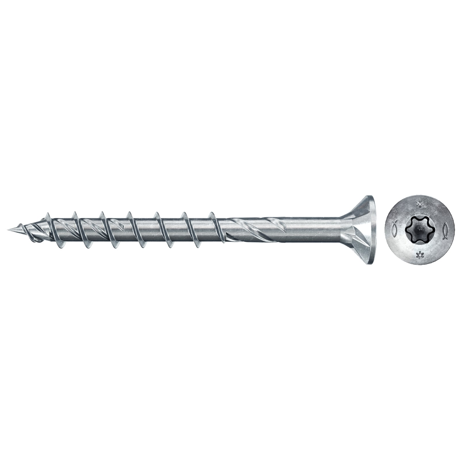 fischer Spanplattenschraube PowerFast FPF II CTP 6,0 x 70 BC 150 Senkkopf TX Antrieb Teilgew. - 577738