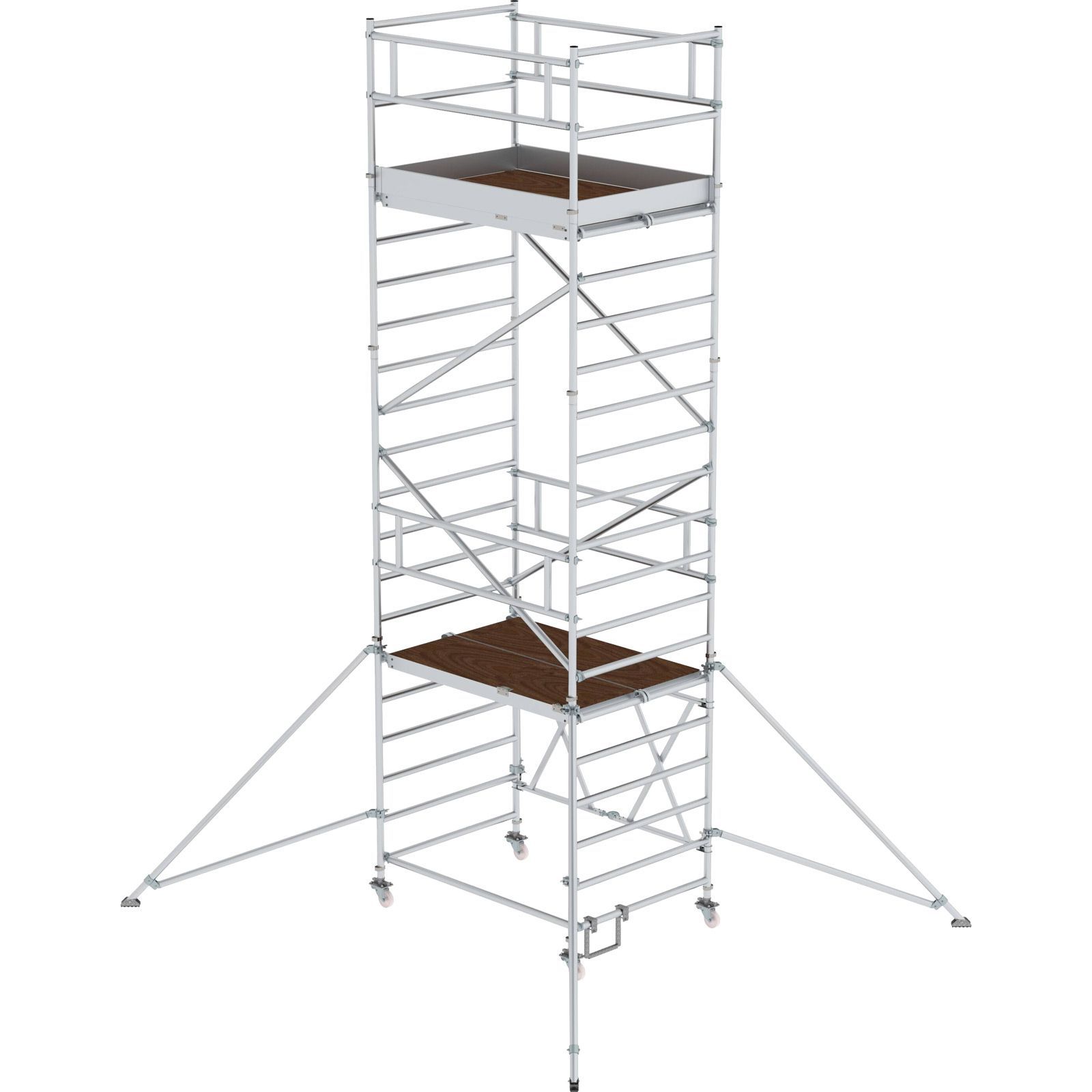 Günzburger Steigtechnik Klappgerüst 1,35 x 1,8 m mit Ausleger Plattformhöhe 4,8 m - 115248