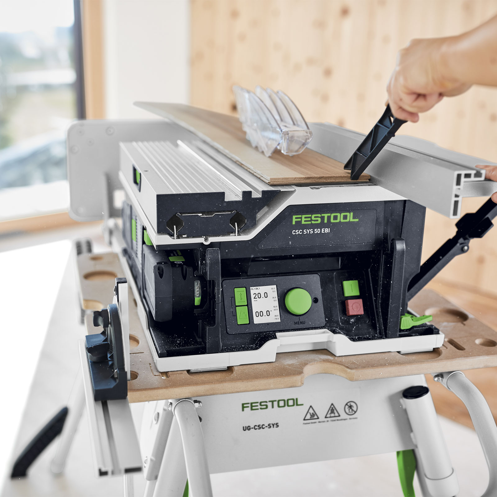 Festool Akku-Tischkreissäge CSC SYS 50 EBI-Basic-Set Ø 168 mm - 577371